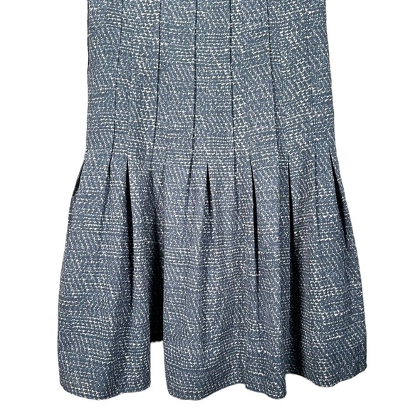 AKRIS PUNTO Pleated Dropped Waist Sleeveless Sheath Dress - Picture 7 of 15